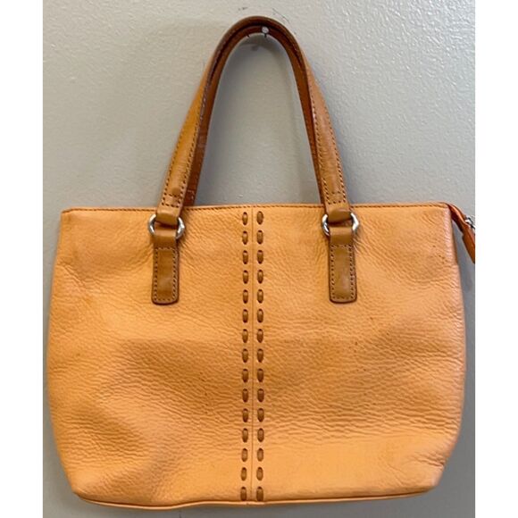 Fossil top handle/shoulder pebbled leather bag - Picture 2 of 9